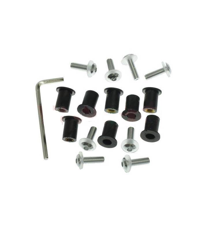 LevneMoto - Imbusy pro plexi vč. matic M5 v pryžovém pouzdře a podložek, OXFORD - Anglie (st