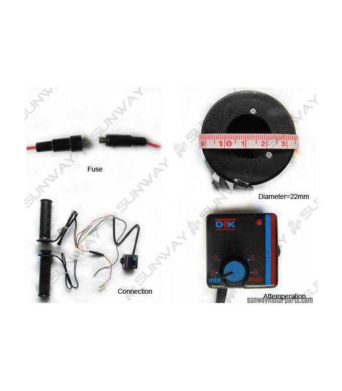 LevneMoto - Vyhřívané gripy Sunway SW3