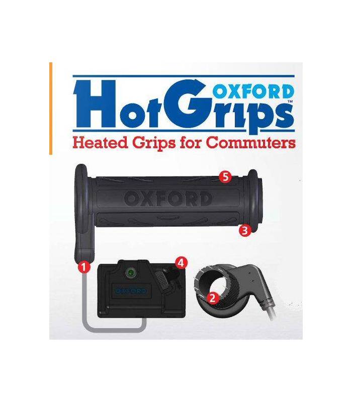 LevneMoto - Gripy vyhřívané Hotgrips Commuter, OXFORD - Anglie