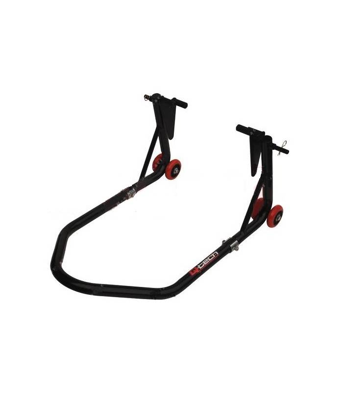 LevneMoto - Stojan na motocykl přední / zadní, QTECH (černý)