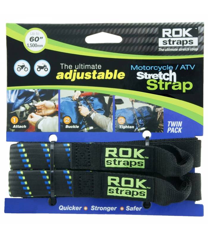 LevneMoto - Popruhy ROK straps MD nastavitelné, OXFORD - Anglie (černá/modrá/zelená, šířka 1