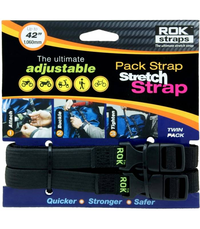 LevneMoto - Popruhy ROK straps MD nastavitelné, OXFORD - Anglie (černá, šířka 16mm, pár)