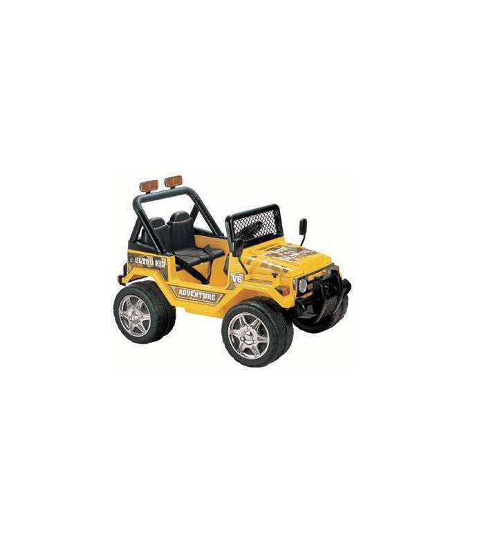 LevneMoto - Elektrické autíčko Jeep TRANSPORTER, 2x motor - žluté