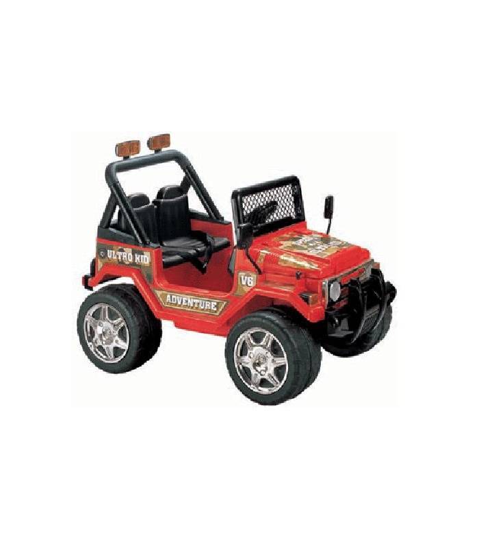 LevneMoto - Elektrické autíčko Jeep TRANSPORTER, 2x motor - červené