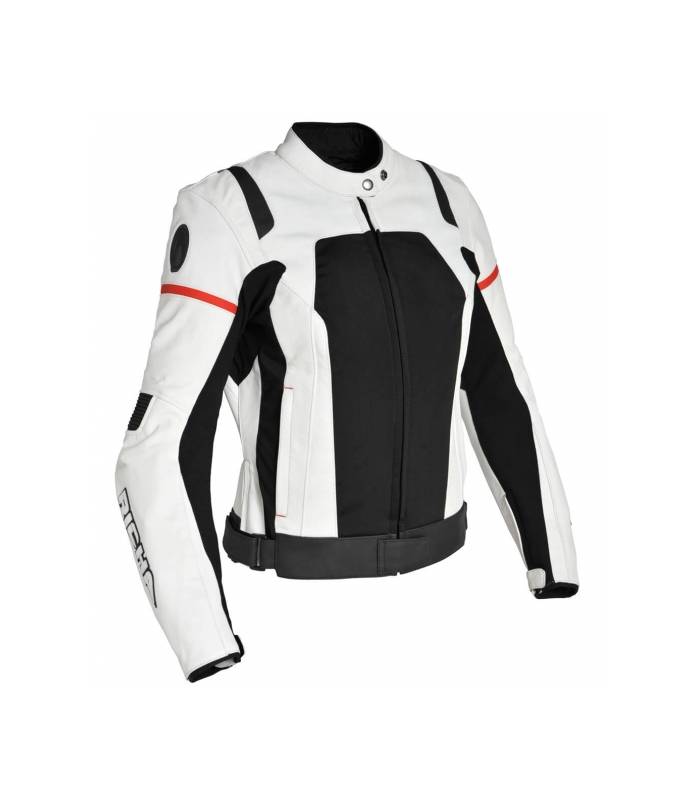 LevneMoto - Dámská kožená moto bunda Richa ATHENA-bílá