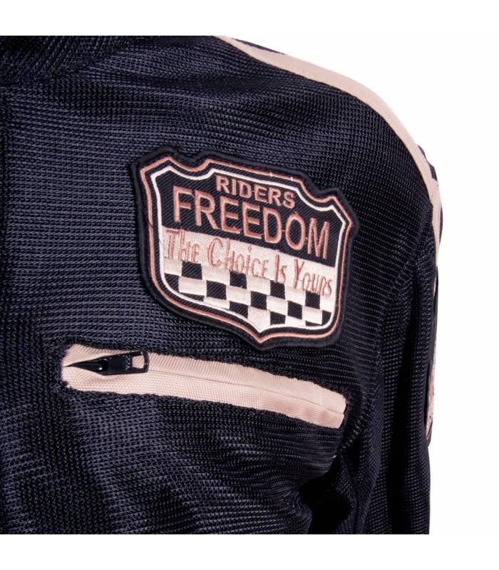 LevneMoto - Letní moto bunda BOS 6488 černá