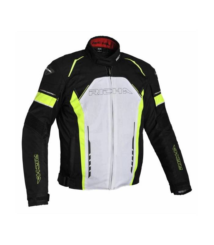 LevneMoto - Moto bunda Richa FALCON-bílo fluo žlutá