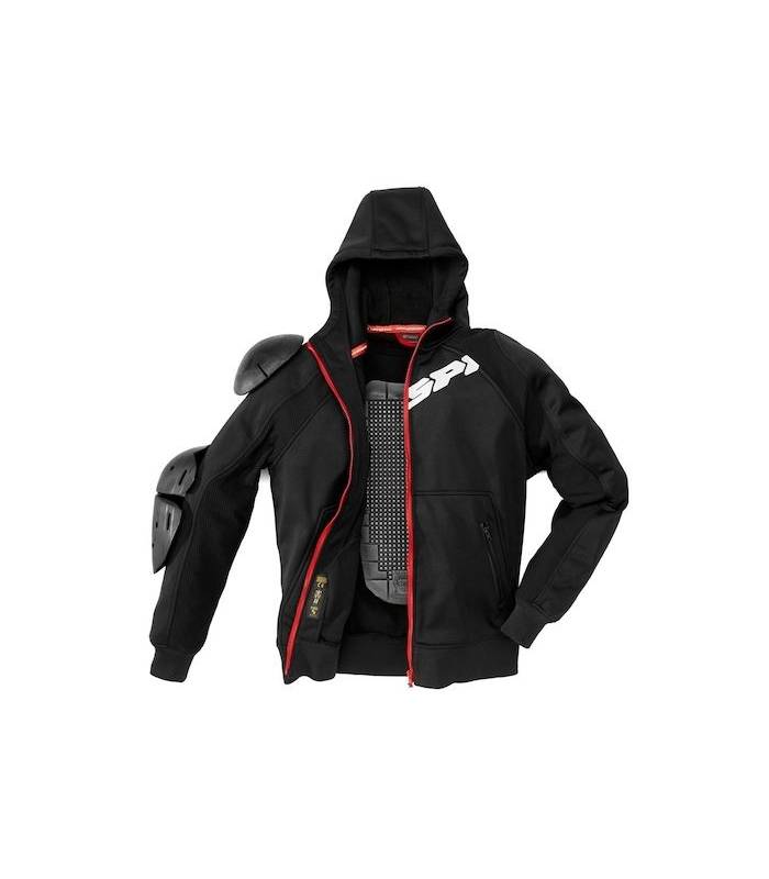 LevneMoto - Mikina HOODIE ARMOR, SPIDI - Itálie (černá)