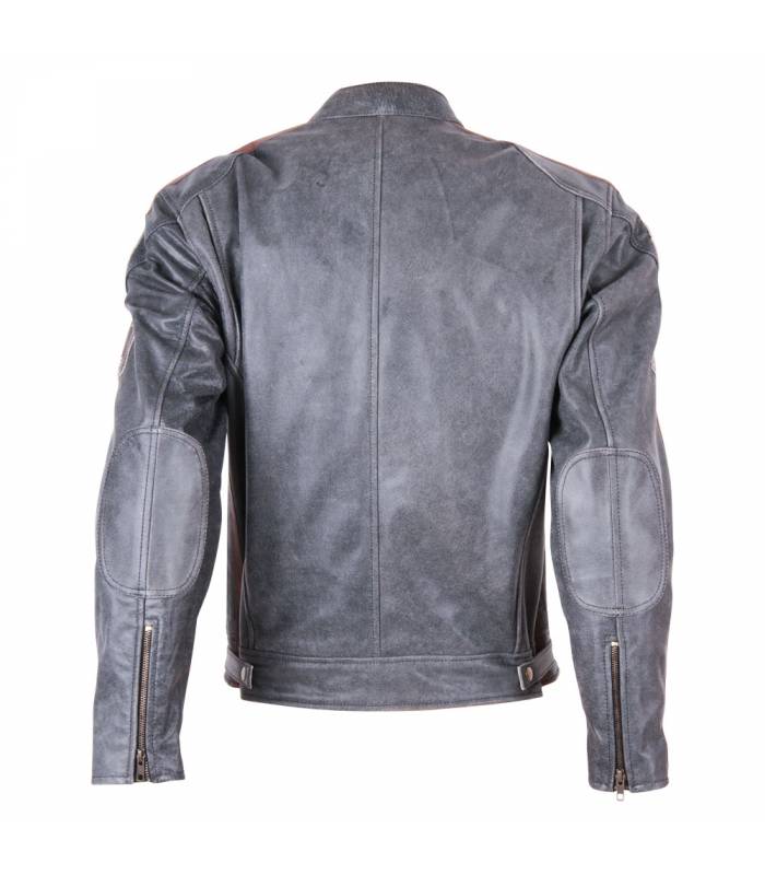 LevneMoto - Kožená moto bunda BOS 2058 Vintage grey