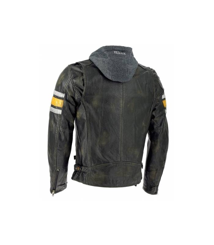 LevneMoto - Kožená moto bunda Richa TOULON-žlutá