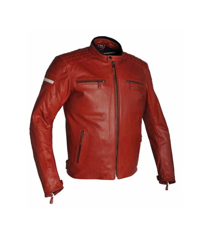 LevneMoto - Kožená moto bunda Richa DAYTONA-červená