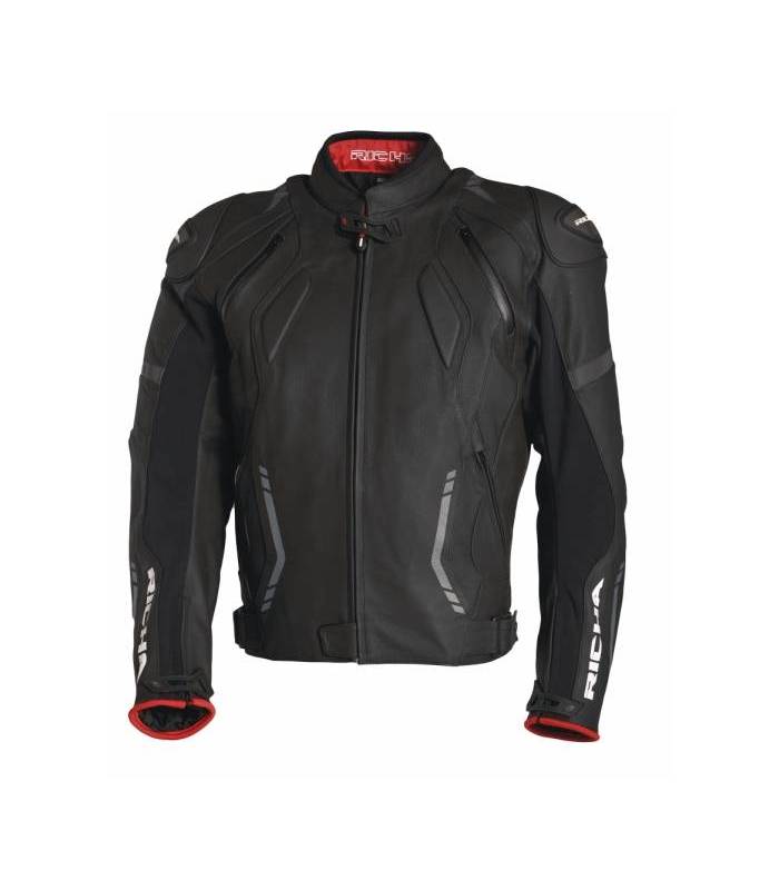 LevneMoto - Kožená moto bunda Richa MUGELLO-černá