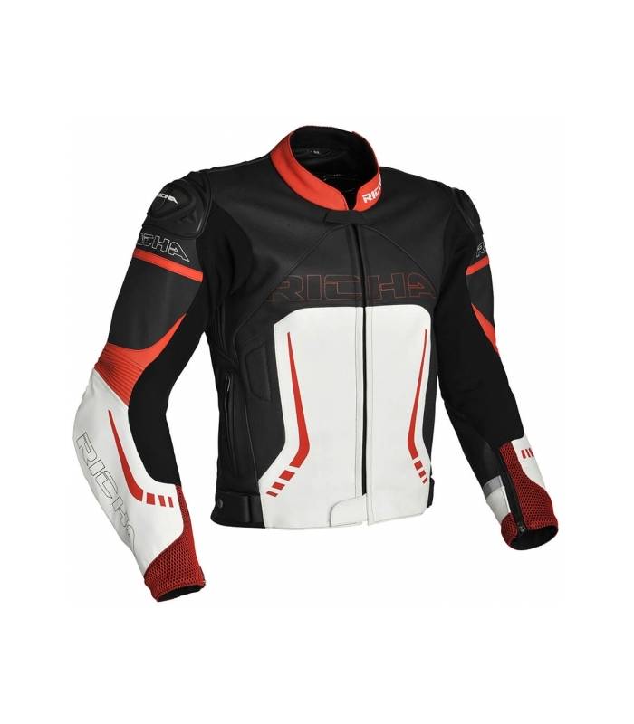 LevneMoto - Kožená moto bunda Richa ANACONDA-červená