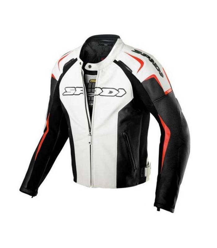 LevneMoto - Bunda TRACK, SPIDI - Itálie (bílá/černá/červená)