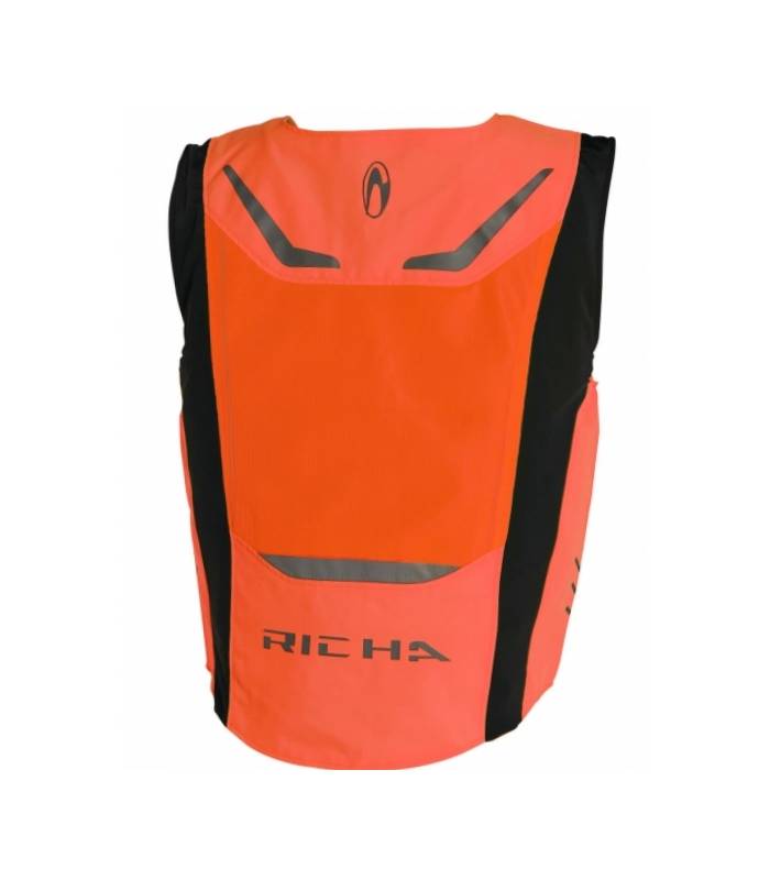 LevneMoto - Moto vesta RICHA SAFETY MESH-oranžová fluo