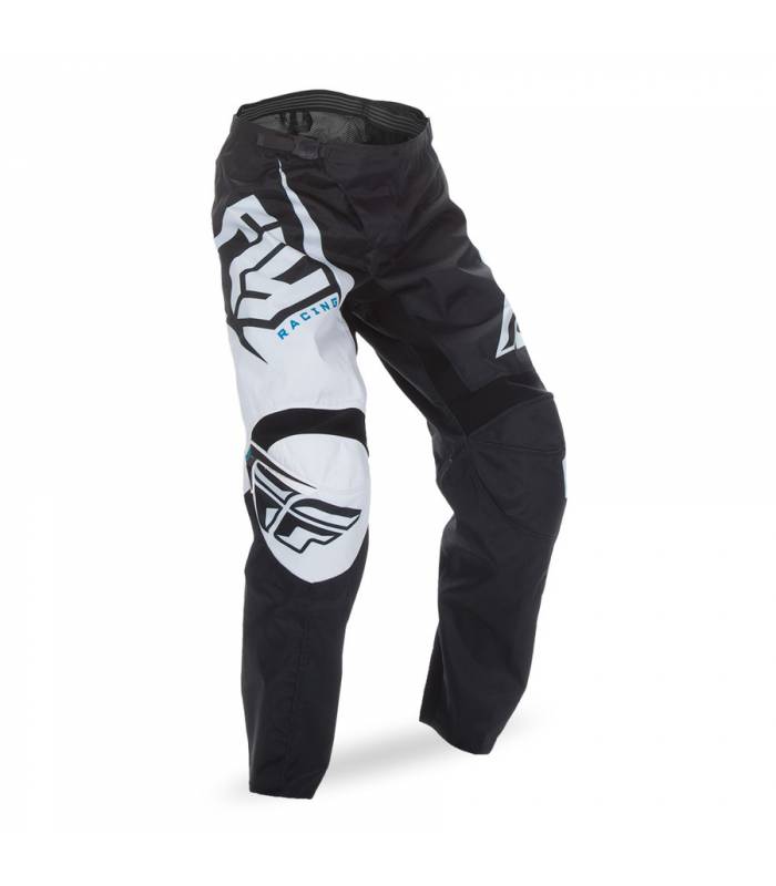 LevneMoto - Kalhoty F-16 2017, FLY RACING - USA (černá/bílá)