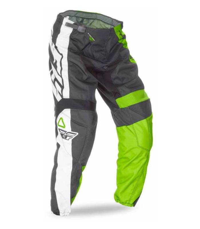 LevneMoto - Kalhoty F-16 2016, FLY RACING - USA (zelená/černá/bílá)