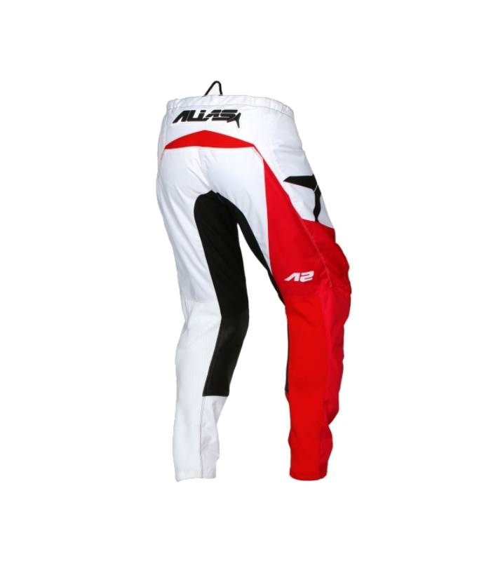 LevneMoto - Moto kalhoty ALIAS MX A2 BLOCKED-červeno/černé (2064-296)