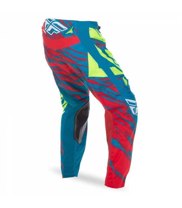 LevneMoto - Kalhoty KINETIC RELAPSE, FLY RACING - USA (modrozelená/červená/Hi-vis)