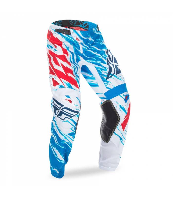 LevneMoto - Kalhoty KINETIC RELAPSE, FLY RACING - USA (červená/bílá/modrá)