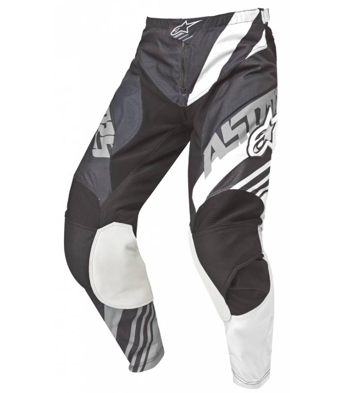 LevneMoto - Kalhoty Racer Supermatic 2015, ALPINESTARS - Itálie (černá/bílá/šedá)