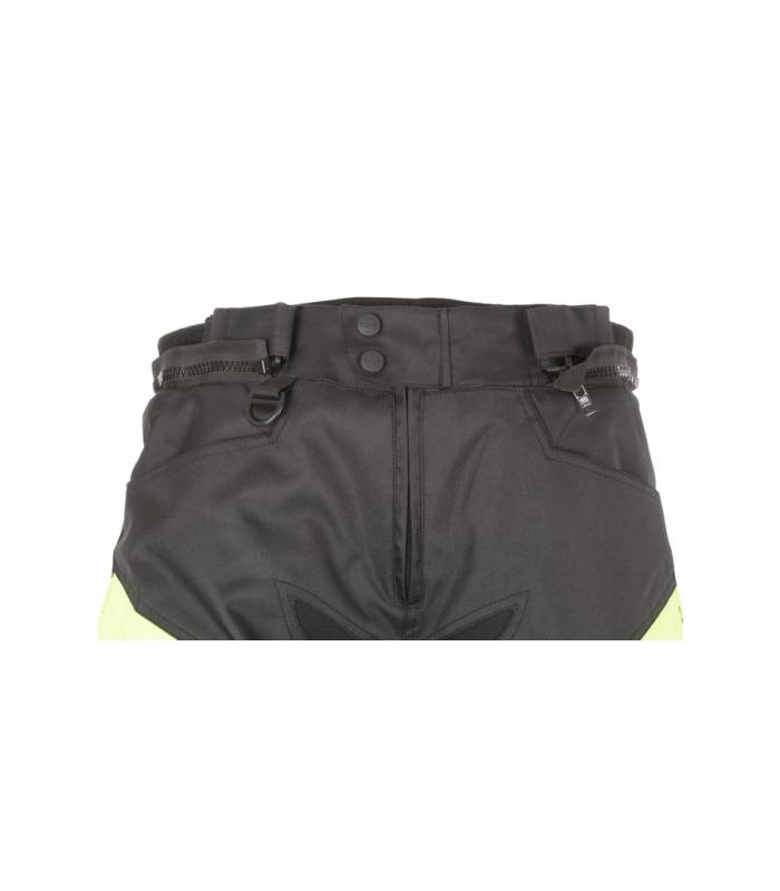 LevneMoto - Kalhoty Brock, AYRTON (černé/fluo)