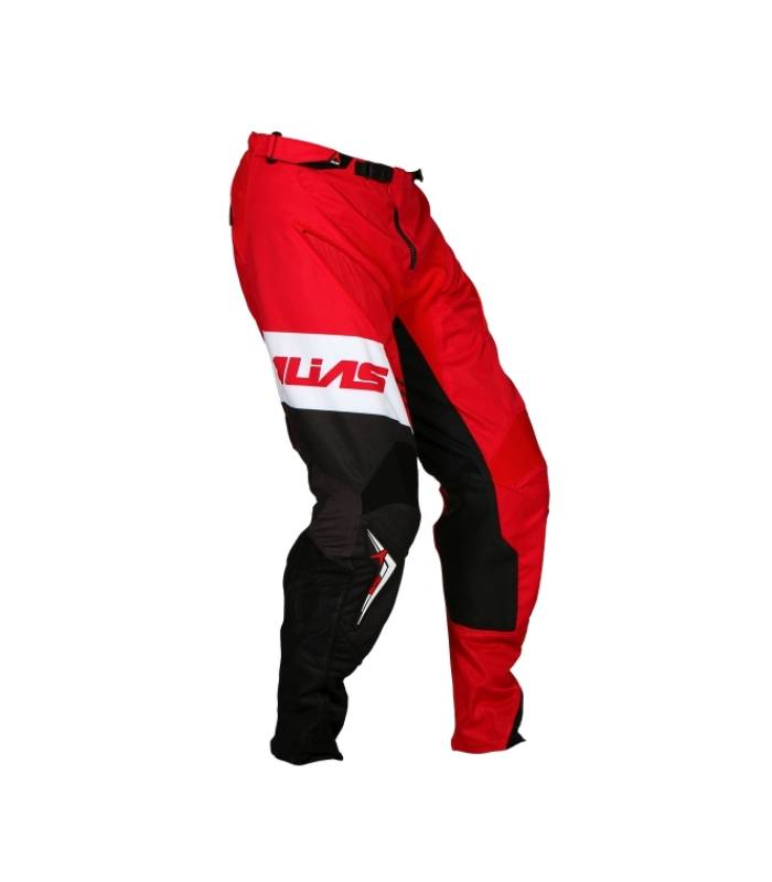 LevneMoto - Moto kalhoty ALIAS MX A1 STANDARD-červeno černé (2062-296)
