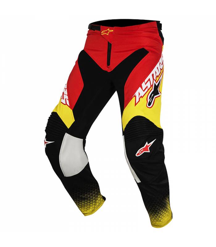 LevneMoto - Kalhoty Racer Supermatic 2017, ALPINESTARS - Itálie (červené/černé/žluté)