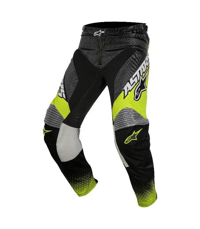 LevneMoto - Kalhoty Racer Supermatic 2017, ALPINESTARS - Itálie (černé antracit/žluté fluo/š