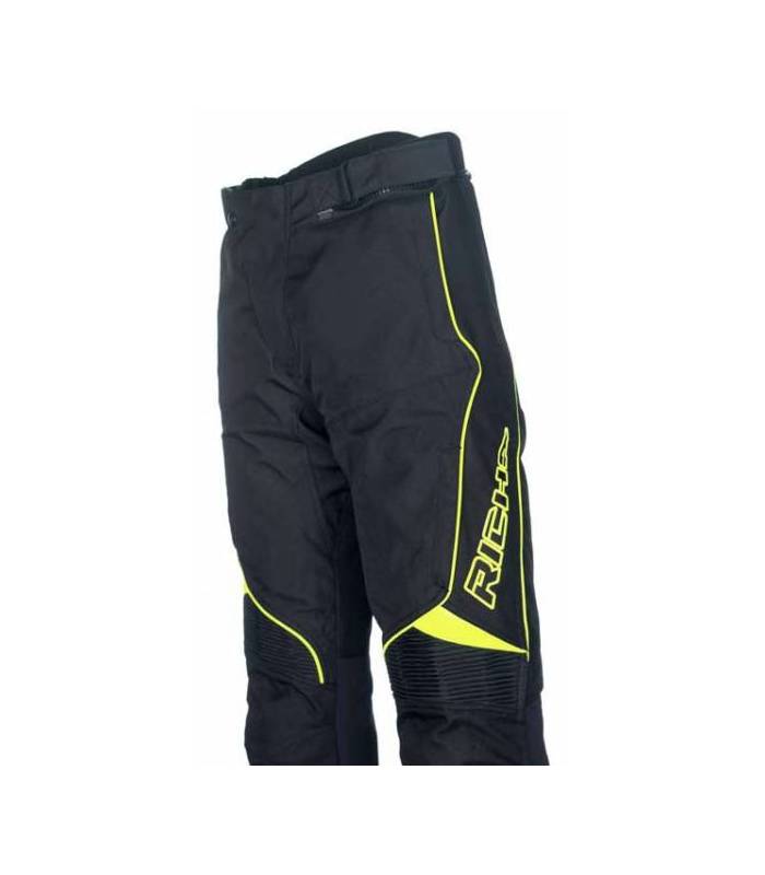 LevneMoto - Moto kalhoty Richa CAMARGUE (zkrácené) -černo žluté fluo