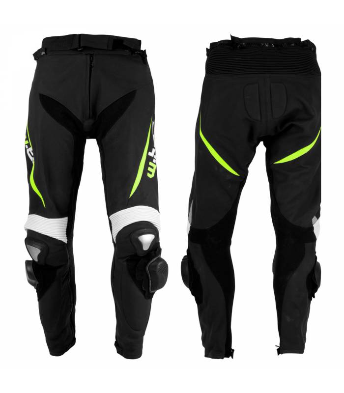 LevneMoto - Pánské kožené moto kalhoty W-TEC Vector