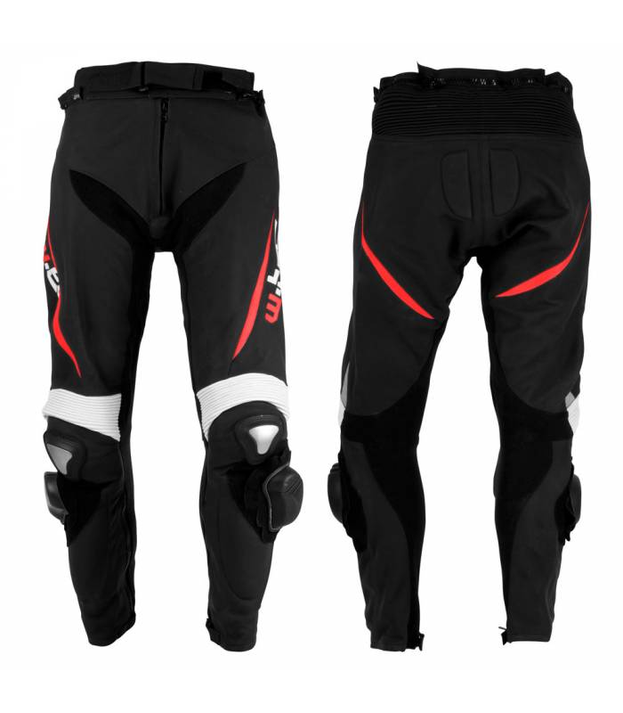 LevneMoto - Pánské kožené moto kalhoty W-TEC Vector
