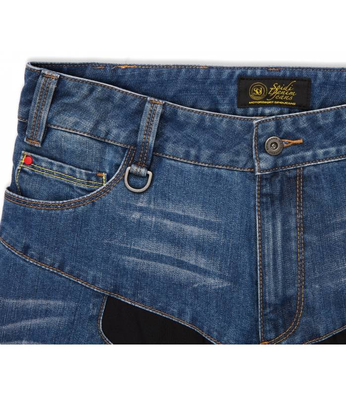 LevneMoto - Jeansy FURIOUS, SPIDI - Itálie (světle modré)