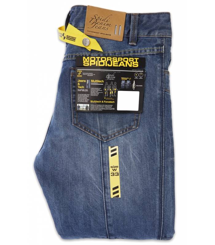 LevneMoto - Jeansy FURIOUS, SPIDI - Itálie (světle modré)