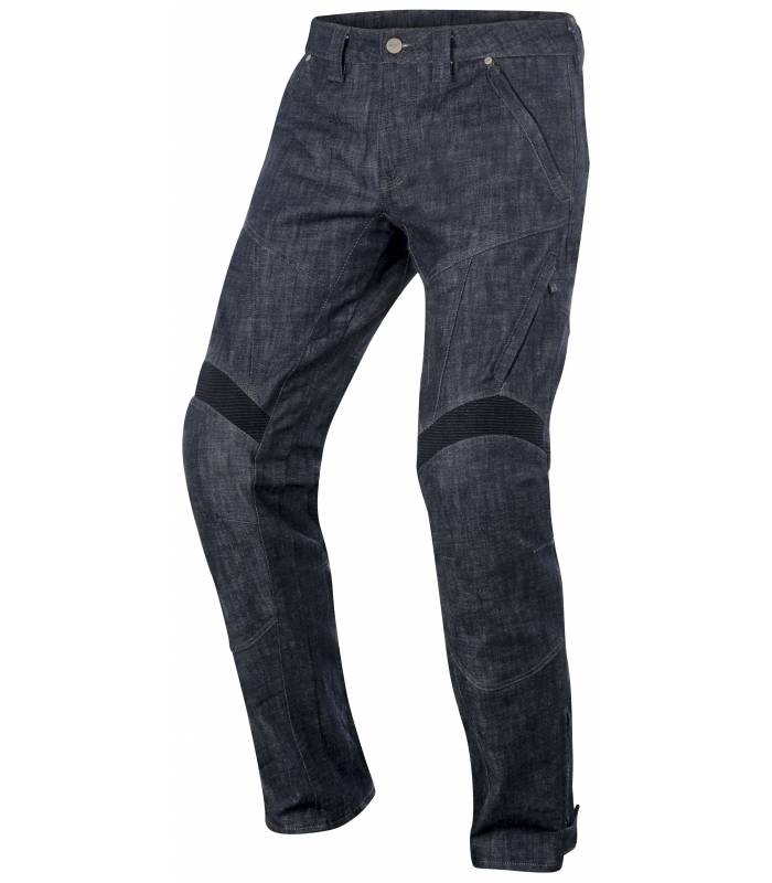 LevneMoto - Jeansy Riffs Denim, ALPINESTARS - Itálie (černé)