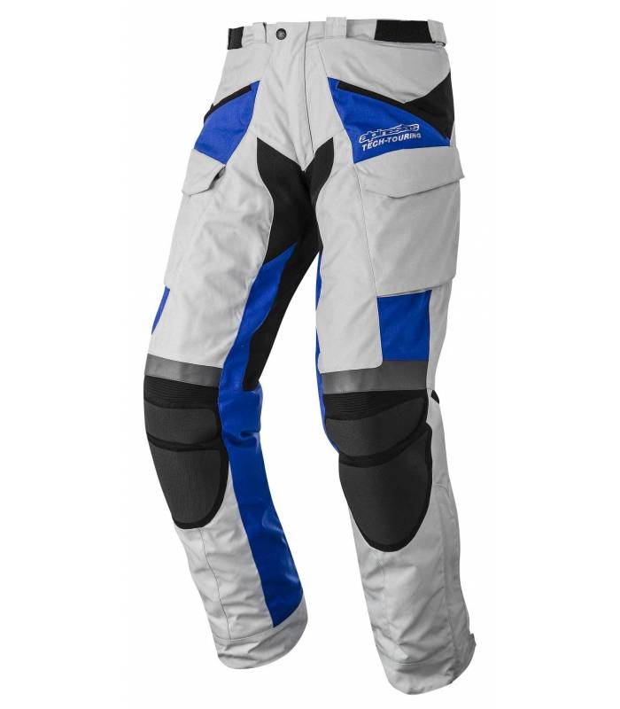 LevneMoto - Kalhoty Calama Drystar, ALPINESTARS - Itálie (šedá/černá/modrá)