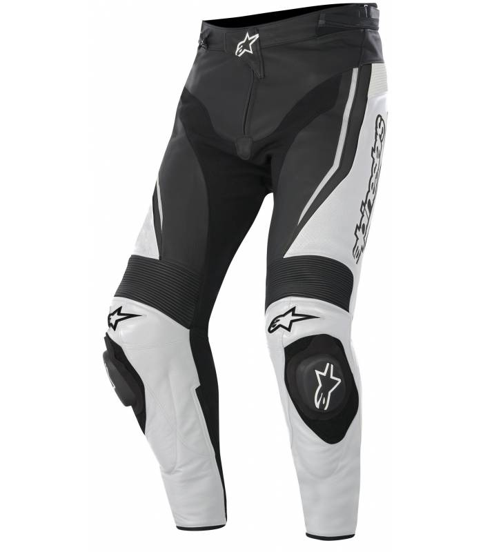 LevneMoto - Kalhoty Track 2016, ALPINESTARS - Itálie (bílé/černé)