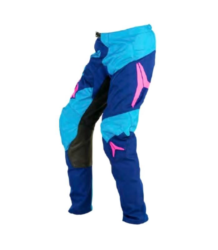 LevneMoto - Dětské moto kalhoty ALIAS MX A2 -navy cyan (2435-332)