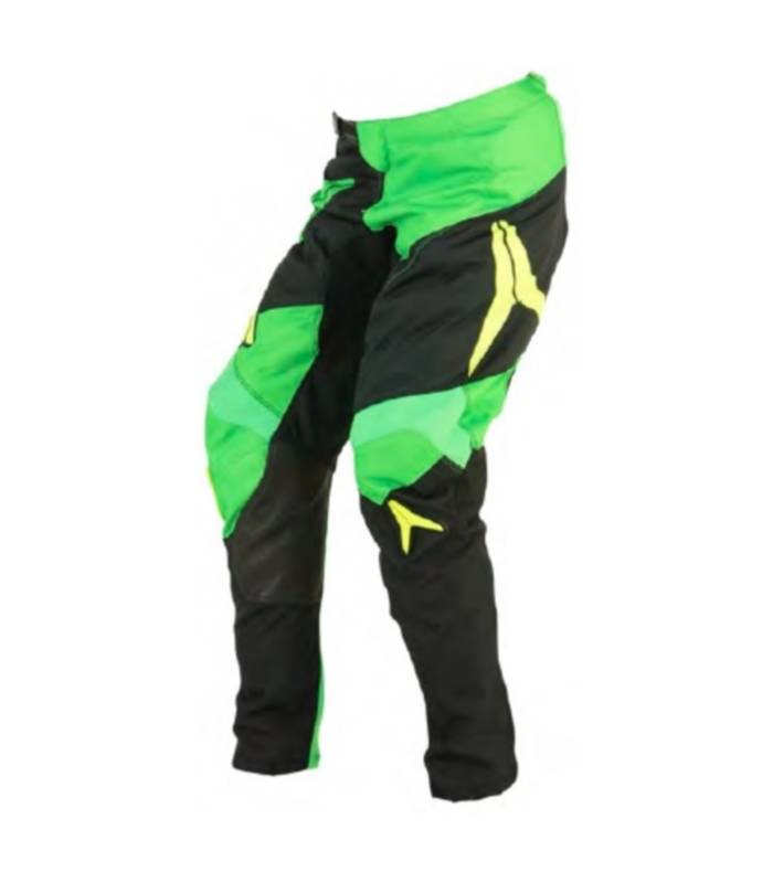 LevneMoto - Dětské moto kalhoty ALIAS MX A2 -žluto neonově zelené (2435-351)