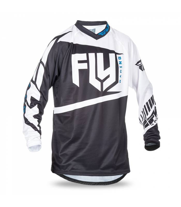 LevneMoto - Dres F-16 2017, FLY RACING - USA (černá/bílá)