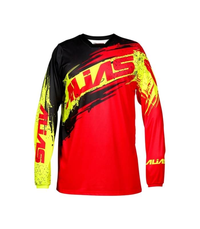 LevneMoto - Moto dres ALIAS MX A2 BRUSHED-červeno černý (2166-296)