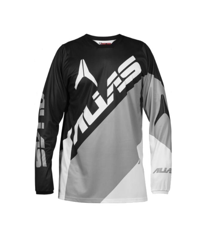 LevneMoto - Moto dres ALIAS MX A2 BLOCKED-černo šedý (2164-326)