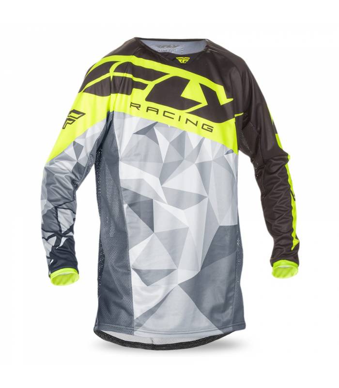 LevneMoto - Dres Kinetic CRUX 2017, FLY RACING - USA (černá/Hi-Viz)