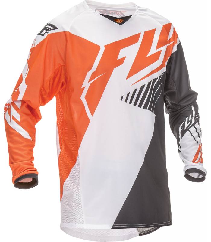 LevneMoto - Dres Kinetic Vector, FLY RACING - USA (oranžová/bílá/černá)