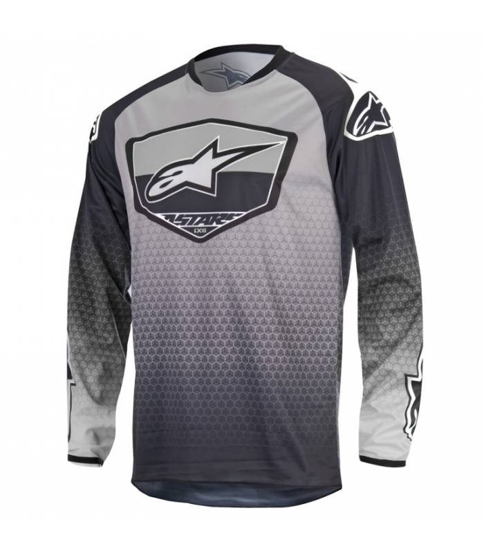 LevneMoto - Dres Racer Supermatic 2017, ALPINESTARS - Itálie (černý/šedý/bílý)