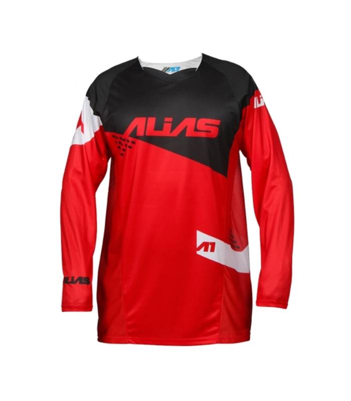 LevneMoto - Moto dres ALIAS MX A1 STANDARD-červeno černý (2162-296)
