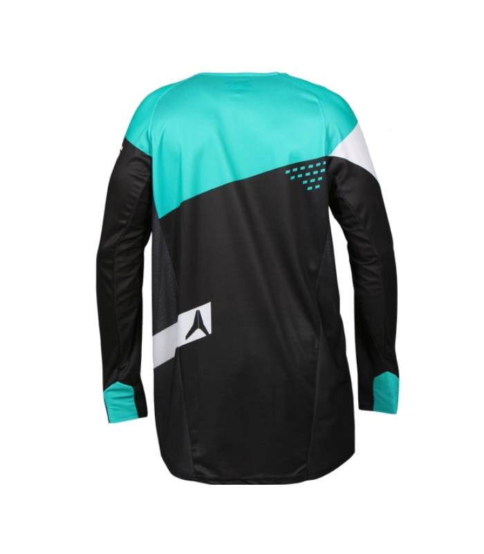 LevneMoto - Moto dres ALIAS MX A1 STANDARD-černo zelený (2162-346)