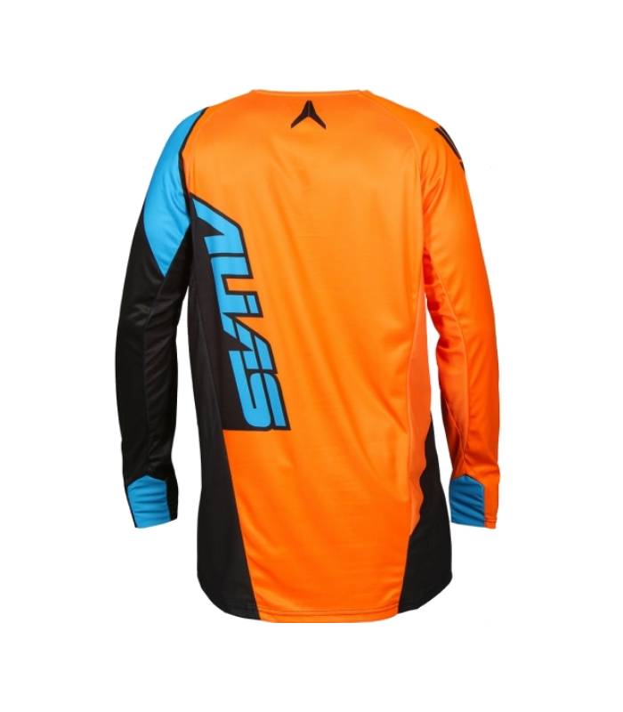 LevneMoto - Moto dres ALIAS MX A1 ANALOGUE-černo neonově oranžový (2163-374)