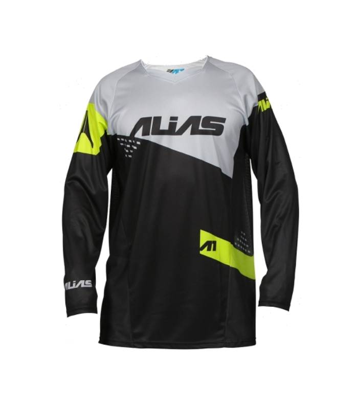 LevneMoto - Moto dres ALIAS MX A1 STANDARD-černo šedý (2162-326)