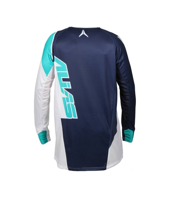 LevneMoto - Moto dres ALIAS MX A1 ANALOGUE-bílý navy (2163-295)